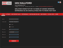 Tablet Screenshot of ianhallford.com